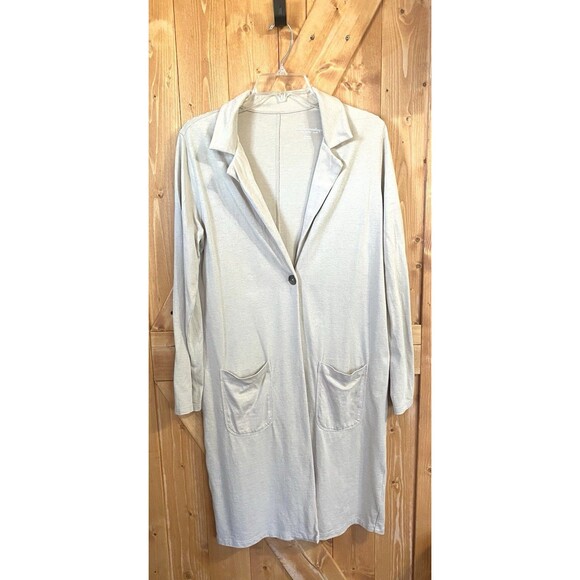 Soft Surroundings Long Modal Cardigan Medium Tan Knit Open Front Style 2EG80 - Picture 1 of 11